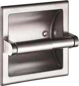 Smack Gebürstetes Nickel Einbau Toilettenpapier Halter, Moderner Hotel Stil Wand - Bild 1 von 3