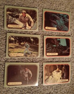 1975 SIX MILLION DOLLAR MAN Donruss Trading Cards LOT of 61 out of 66 Ex-NM!