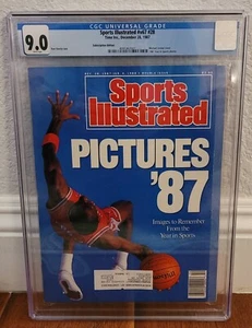 CGC 9.0 Sports Illustrated MICHAEL JORDAN 5ª portada 28 de diciembre de 1987 * 1 superior - Imagen 1 de 3