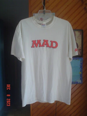 2000 MAD 标志 T 恤 - HANES - 大号 - 状况完好 — 第 1/4 张图片