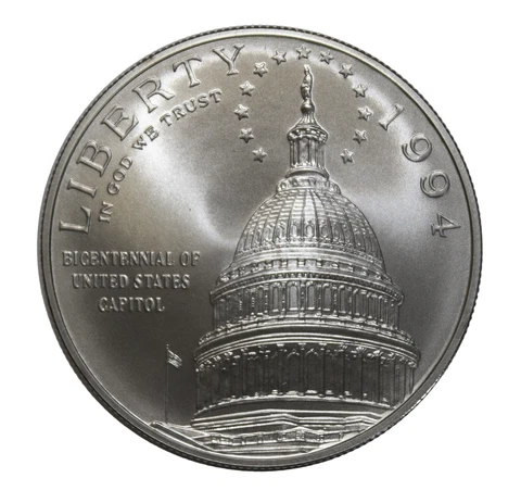 1994 -D Capitol BU Commemorative 90% Silver Dollar US Coin Cover