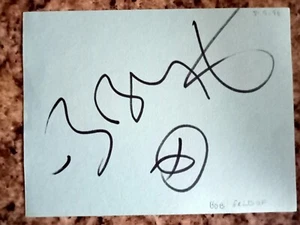 Bob Geldof "Boomtown Rats" "Live Aid" Personally Signed Page AFTAL COA - Picture 1 of 1