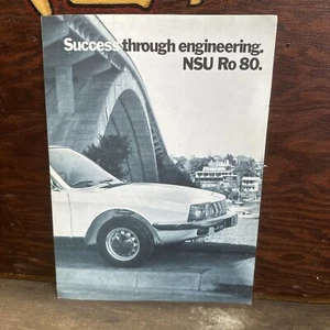 NSU Ro80 Success Through Engineering Sales Brochure Official Reprint  - Picture 1 of 7
