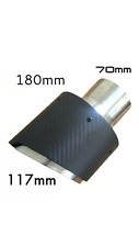 Produktbild - Auspuffblende Auspuffrohr  70mm / 117 mm Carbon Fiber Edelstahl