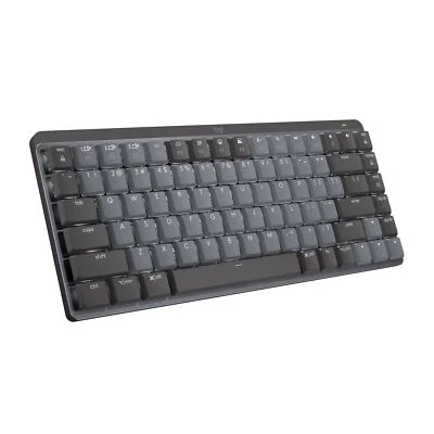 Logitech MX Mechanical Mini Wireless Compact Backlit Keyboard Graphite - Image 1 of 4