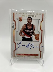 2015-16 Panini National Treasures Gold /10 Luis Montero #149 Rookie Auto RC
