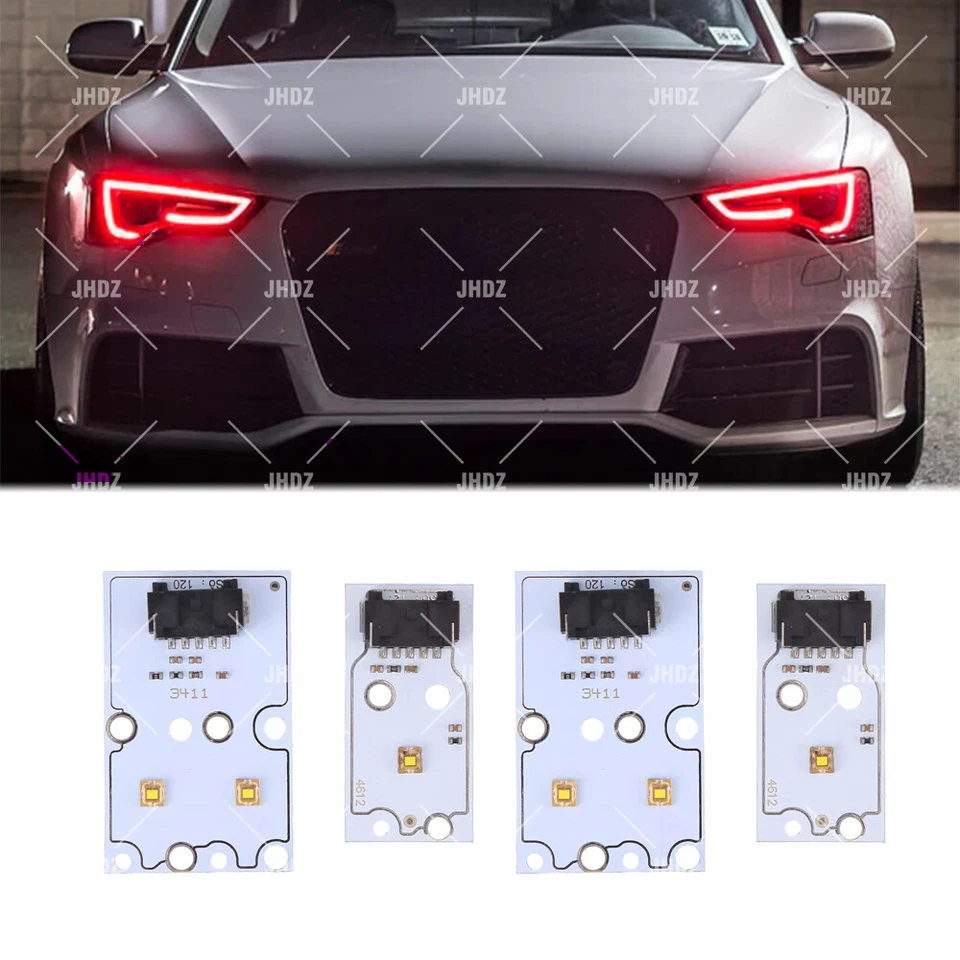 Luz de circulación diurna roja placas LED DRL para Audi A5 S5 RS5 2013-2017 xenón Foto 1 de 4