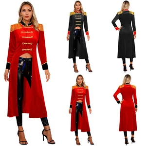 UK Women's Cosplay Costume Medieval Victorian Tailcoat Long sleeve Jacket - Picture 1 of 28