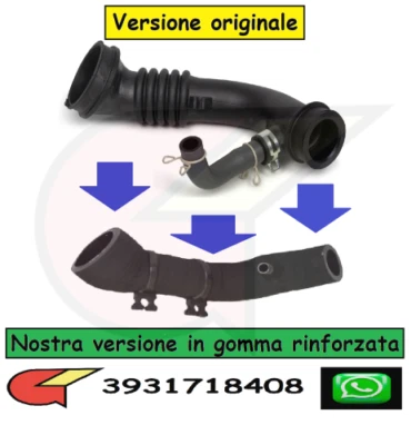 TUBO MANICOTTO INTERCOOLER TURBO ARIA MINI COOPER  1.4D 1788033020 13717798108 - Immagine 1 di 2