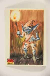 Star Wars Galaxy 1993 Topps Trading Card #32 Yoda As Gremlin Artwork ENG L008248 - Picture 1 of 2