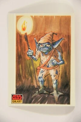 Star Wars Galaxy 1993 Topps Trading Card #32 Yoda As Gremlin Artwork ENG L008248 - Image 1 of 2