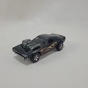 Hot Wheels Redline 1970 Rodger Dodger Black With Flames - Picture 1 of 7