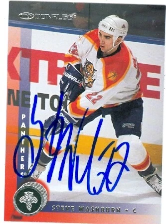Steve Washburn autographed Hockey Card (Florida Panthers) 1997 Donruss #115 - Image 1 of 1