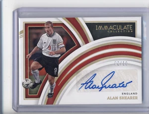 2022-23 PANINI IMMACULATE COLLECTION SOCCER #SI-AS ALAN SHEARER AUTO /10 - Picture 1 of 2