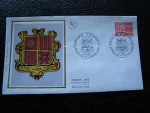 ANDORRE (francais) - enveloppe 1er jour 6/2/1988 (blason) (cy63) andorra - Picture 1 of 1