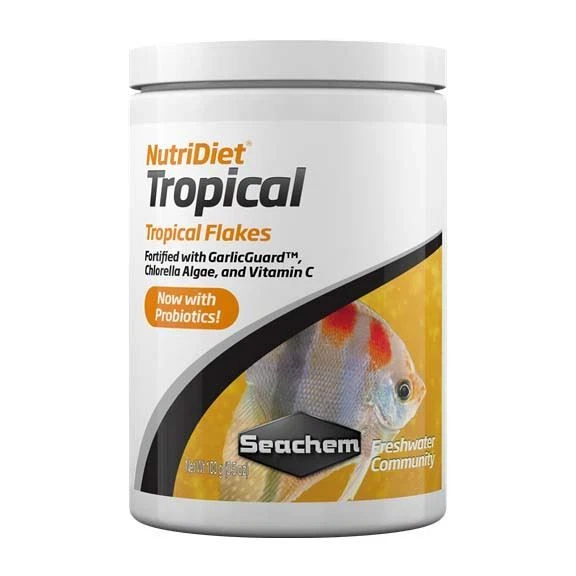 NutriDiet Tropical Flakes w/Probiotics (100g) - Seachem - Image 1 of 1