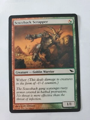 MTG Magic The Gathering Card Scuzzback Scrapper Creature Goblin Warrior Shadowmo - Image 1 of 2