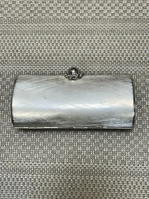 Vintage 1960s RODO Brushed Aged Silver Clutch Purse Made in Italy AS IS - Image 1 of 4