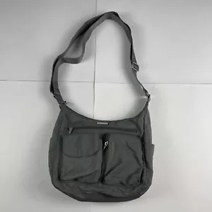 Baggallini Crossbody Bag Purse Shoulder Womens Gray Travel Nylon Front Pockets - Picture 1 of 20