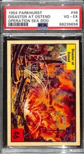 V339-9 Parkhurst, Operation Sea Dog, 1955, #46 Disaster Ostend WWII, PSA 4 VGEX