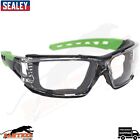 Sealey SSP68 Safety Spectacles with EVA Padding -Clear Lens Glasses Goggles