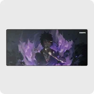 SWIPE Anime Gaming Waterproof Mousepad Extra Large Dark Purple - Picture 1 of 3