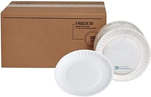 MyOfficeInnovations Uncoated Paper Plate 6" White 1000/Carton 519418 - Picture 1 of 4