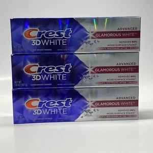 Crest 3D White Advanced Glamorous White Whitening Toothpaste 3.8 oz (3 Pack) - Picture 1 of 3