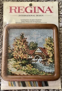 New Vintage Regina 6508 Needlepoint Tapestry Kit Gobelin DMC Wool West Germany - Picture 1 of 7