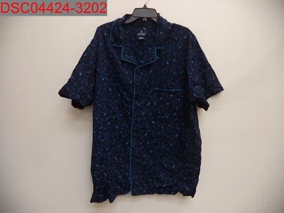 Manga curta Stafford masculina estampa de peixe marinho 2 peças. Conjunto de pijama curto XXL 002060145813 - Imagem 1 de 4