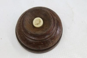 Old Doorbell Button Exposed Wood Button Switch Vintage Door Bell - Picture 1 of 3