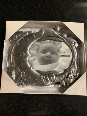 Marco de fotos de bebé Malden "Hey Diddle Diddle" nuevo en caja para foto de 3 1/2 x 5 Foto 1 de 4