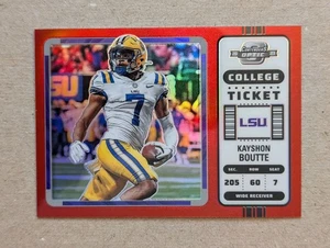 2023 Panini Chronicles Draft Picks - Contenders Optic Kayshon Boutte #8 Red /149 - Picture 1 of 4