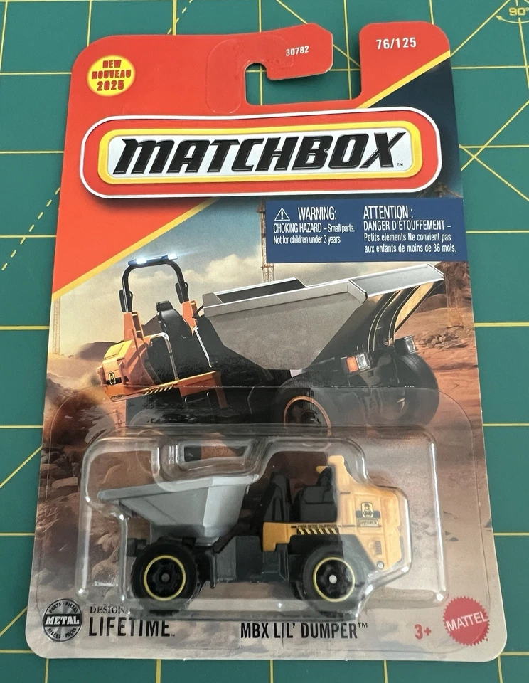 2025 MATCHBOX MBX LIL’ DUMPER DUMP TRUCK MBX CONSTRUCTION 76/125 YELLOW NEW 2025 - Image 1 of 1