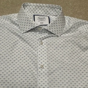 Charles Tyrwhitt Oberhemd Herren 15,5 35 weiß Libelle AOP - Bild 1 von 9