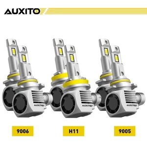 AUXITO 9005+9006+H11 LED Combo Headlight Kits High/Low Beam Bulbs 6000K White J - Picture 1 of 16