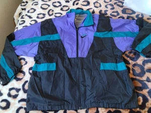 Herren Vintage Classic 1990s Nike Windbreaker Jacke L Laufen Jogging Freizeit  - Bild 1 von 7