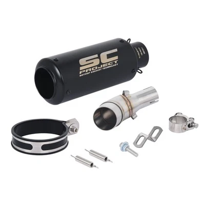 Sistema silenciador de escape tubo de enlace medio negro 16-25 puntas para Yamaha MT-03 YZF R3 R25 Foto 1 de 4
