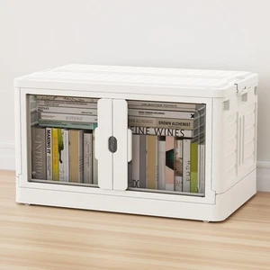 115Qt Stackable Storage Bin with Lid & Wheels, 1-Pack Large Plastic Collapsib... - Picture 1 of 8