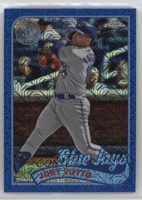 2024 Update 1989 Topps Chrome Silver Pack Blue Refractor /150 Joey Votto - Image 1 of 2