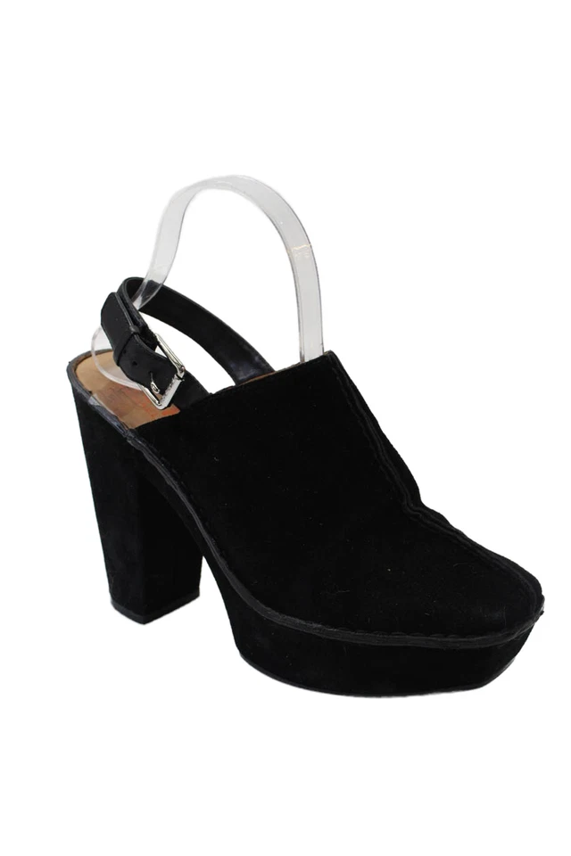 KORS Michael Kors Mujer Gamuza Correa al Tobillo Bloque Tacones Negros Talla 8 Foto 1 de 4