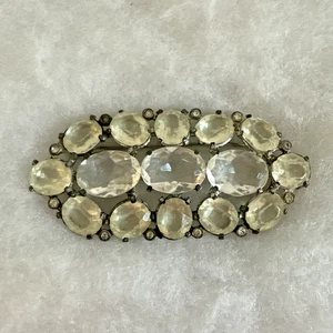 Broche de pasta victoriano antiguo GRANDE - Imagen 1 de 4