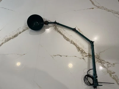 AJUSCO articulating desk lamp/The Adjustable Fixture Co.  Milwaukee 1930 vintage - Image 1 of 4