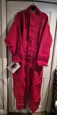 NEW ANSELL 8016-XL RED SAWYER -TOWER CPC POLYESTER CHEMICAL SPLASH COVERALL.. - Image 1 of 4