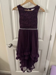 Speechless Dress Girls Size 12 Maroon Burgundy Sleeveless High-Low Party - Picture 1 of 6