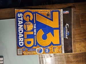 NBA Golden State Warriors Fathead Teammate  73 Gold Standard 10" X 11" Sticker - Picture 1 of 2