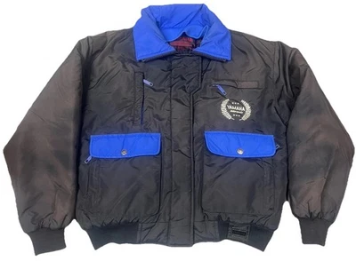 Vintage Yamaha Snowmobile Ski Winter Jacket Insulated Size Medium Faded - Image 1 of 4