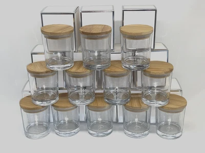  Candle containers jars with Lids and gift boxes, 12 Set of 7 OZ glass jars - Image 1 of 4