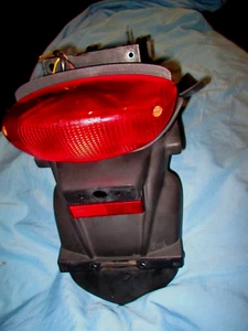 DUCATI OEM ST2 ST3 ST4 ST4S REAR TAIL LIGHT LICENSE PLATE HOLDER UNDER FENDER - Picture 1 of 7