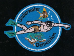 UDT Underwater Demolition Team DIVER PATCH US NAVY SEAL VIETNAM PIN UP USS FROG - Picture 1 of 24